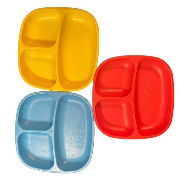 Re-Play 3 Compartment Divider Plates. Set of 3 - Picture 1 of 7